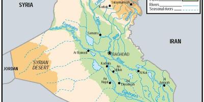 Kaart van Irak opstand