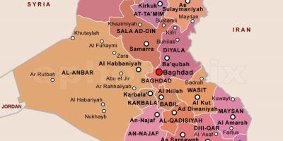 Kaart van Irak state